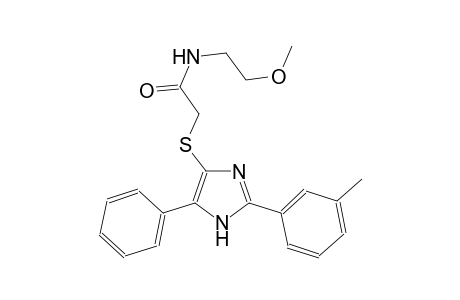 acetamide, N-(2-methoxyethyl)-2-[[2-(3-methylphenyl)-5-phenyl-1H-imidazol-4-yl]thio]-