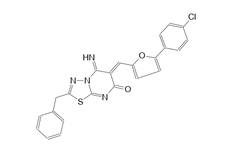 7H-[1,3,4]thiadiazolo[3,2-a]pyrimidin-7-one, 6-[[5-(4-chlorophenyl)-2-furanyl]methylene]-5,6-dihydro-5-imino-2-(phenylmethyl)-, (6Z)-