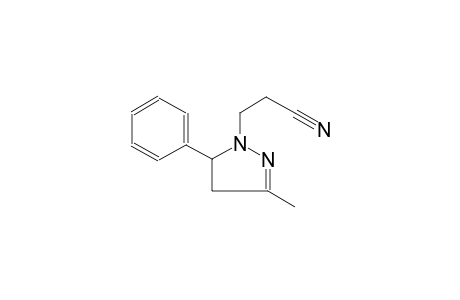 3-(3-methyl-5-phenyl-4,5-dihydro-1H-pyrazol-1-yl)propanenitrile