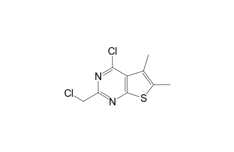 4-chloro-2-(chloromethyl)-5,6-dimethylthieno[2,3-d]pyrimidine