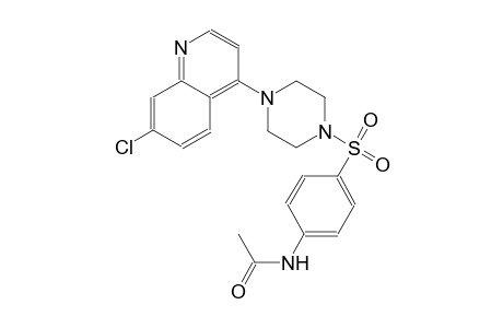 N-(4-{[4-(7-chloro-4-quinolinyl)-1-piperazinyl]sulfonyl}phenyl)acetamide