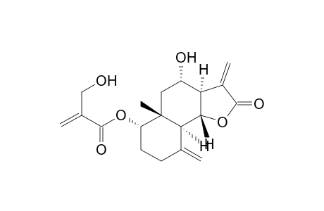 2-Propenoic acid, 2-(hydroxymethyl)-, dodecahydro-4-hydroxy-5a-methyl-3,9-bis(methylene)-2-oxonaphtho[1,2-b]furan-6-yl ester, [3aR-(3a.alpha.,4.alpha.,5a.beta.,6.alpha.,9a.alpha.,9b.beta.)]-