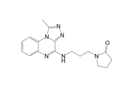 2-Pyrrolidinone, 1-[3-[(1-methyl[1,2,4]triazolo[4,3-a]quinoxalin-4-yl)amino]propyl]-