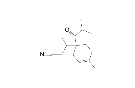 3-Cyclohexene-1-propanenitrile, .beta.,4-dimethyl-1-(2-methyl-1-oxopropyl)-