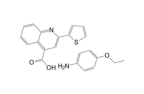 2-(2-thienyl)-4-quinolinecarboxylic acid compound with 4-ethoxyaniline (1:1)