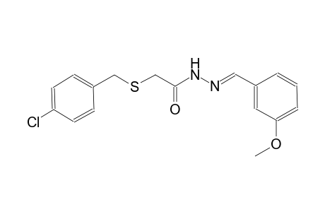 acetic acid, [[(4-chlorophenyl)methyl]thio]-, 2-[(E)-(3-methoxyphenyl)methylidene]hydrazide