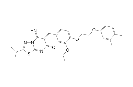 7H-[1,3,4]thiadiazolo[3,2-a]pyrimidin-7-one, 6-[[4-[2-(3,4-dimethylphenoxy)ethoxy]-3-ethoxyphenyl]methylene]-5,6-dihydro-5-imino-2-(1-