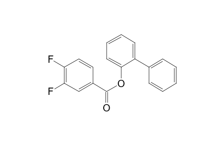 3,4-Difluorobenzoic acid, 2-biphenyl ester