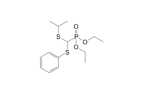 [Diethoxyphosphoryl(isopropylsulfanyl)methyl]sulfanylbenzene