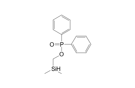 (Diphenylphosphinoyloxymethyl)dimethylsilane