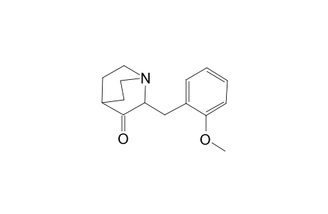 2-(2-methoxybenzyl)quinuclidin-3-one