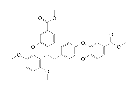 3-[4-[2-[2-(3-carbomethoxyphenoxy)-3,6-dimethoxy-phenyl]ethyl]phenoxy]-4-methoxy-benzoic acid methyl ester