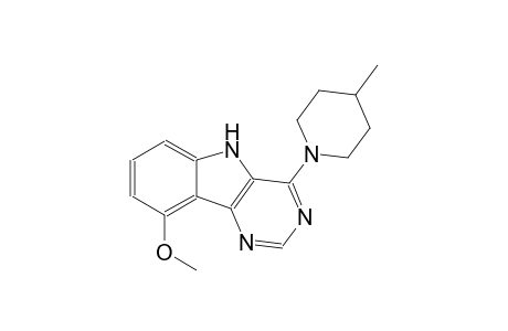 9-methoxy-4-(4-methyl-1-piperidinyl)-5H-pyrimido[5,4-b]indole
