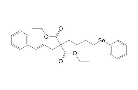 Diethyl (4-benzeneselenylbutyl)(3-phenyl-2-propen-1-yl)propanedioate