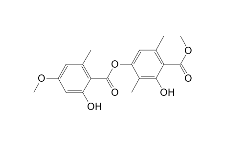 Benzoic acid, 2-hydroxy-4-[(2-hydroxy-4-methoxy-6-methylbenzoyl)oxy]-3,6-dimethyl-, methyl ester