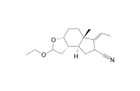 6-Cyano-4-methyl-5-ethylidene-11-ethoxy-12-oxatricyclo[7.3.0.0(4,8)]dodecane