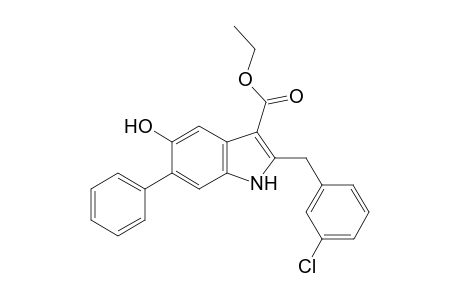 Ethyl 2-(3-Chlorobenzyl)-5-hydroxy-6-phenyl-1H-indole-3-carboxylate