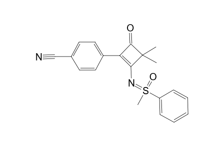 N-(2-(4-Cyanophenyl)-4,4-dimethyl-3-oxocyclobut-1-en-1-yl)-S,S-methylphenylsulfoximine