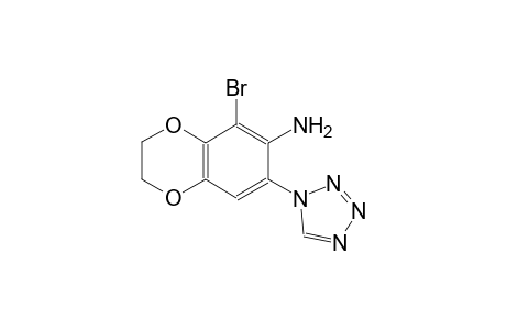 1,4-benzodioxin-6-amine, 5-bromo-2,3-dihydro-7-(1H-tetrazol-1-yl)-