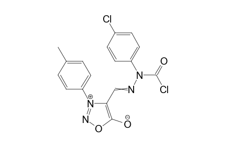 3-(4-Methylphenyl)sydnon-4-ylformaldehyde alpha-chloroformyl-4-chlorophenylhydrazone