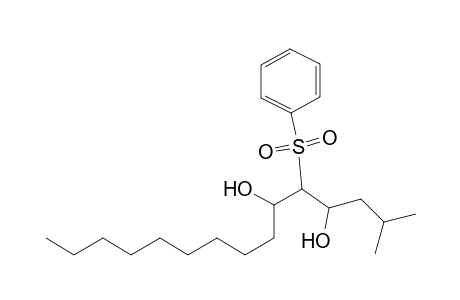 2-Methyl-5-phenylsulphonylpentadecane-4,6-diol