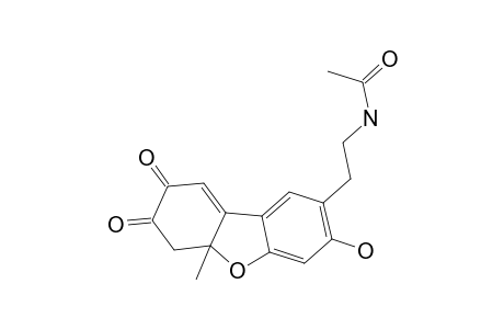 N-[2-(5a,6,7,8-Tetrahydro-3-hydroxy-5a-methyl-7,8-dioxodibenzofuran-2-yl)ethyl]acetamide