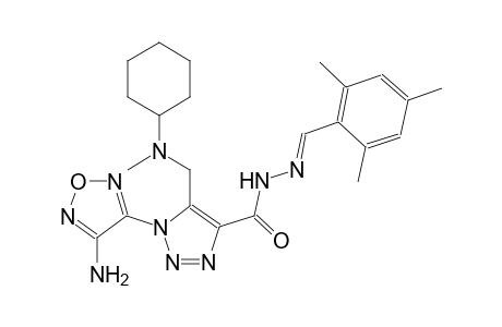 1-(4-amino-1,2,5-oxadiazol-3-yl)-5-{[cyclohexyl(methyl)amino]methyl}-N'-[(E)-mesitylmethylidene]-1H-1,2,3-triazole-4-carbohydrazide