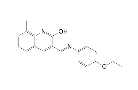 3-{(E)-[(4-ethoxyphenyl)imino]methyl}-8-methyl-2-quinolinol