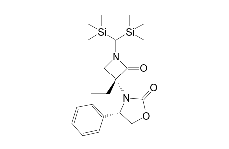 (3R)-1-[Bis(trimethylsilyl)methyl]-3-ethyl-3-[(4S)-2-oxo-4-phenyloxazolidin-3-yl]azetidin-2-one