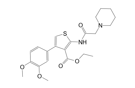 ethyl 4-(3,4-dimethoxyphenyl)-2-[(1-piperidinylacetyl)amino]-3-thiophenecarboxylate