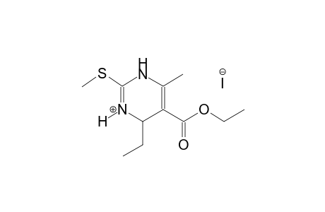 pyrimidinium, 5-(ethoxycarbonyl)-4-ethyl-1,4-dihydro-6-methyl-2-(methylthio)-, iodide