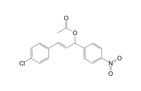 3-(4-Chlorophenyl)-1-(4-nitrophenyl)-2-propen-1-ol acetate