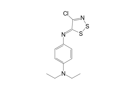 N-(4-Chloro-5H-1,2,3-dithiazol-5-ylidene)-4-diethylaminoaniline
