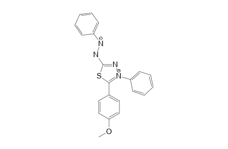 5-(4'-METHOXYPHENYL)-4-PHENYL-2-PHENYLHYDRAZINO-1,3,4-THIADIAZOL