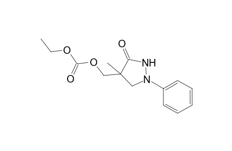Carbonic acid, ethyl (4-methyl-3-oxo-1-phenyl-4-pyrazolidinyl)methyl ester