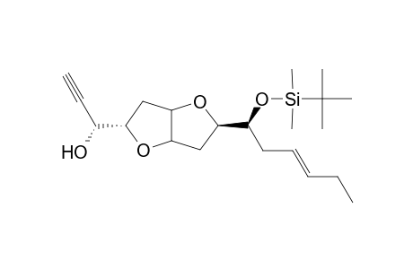 (3aR*,8aR*)-2(R*)-[1(S*)-[[Dimethyl(1,1-dimetrhylethyl)silyl]oxy]-3(E)-hexenyl]-5(S*)-[1(R*)-hydroxy-2-propynyl]tetrahydrofuro[3,2-b]tetrahydrofuran