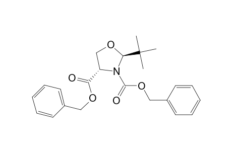 Benzyl (2S,4S)-3-[(benzyloxy)carbonyl]-2-(t-butyl)oxazolidine-4-carboxylate