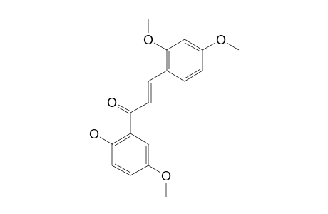 (E)-3-(2,4-DIMETHOXYPHENYL)-1-(2-HYDROXY-5-METHOXYPHENYL)-PROP-2-EN-1-ONE