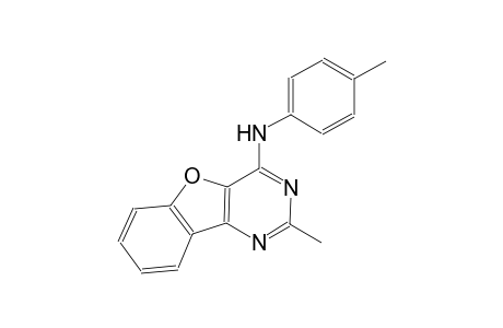 benzofuro[3,2-d]pyrimidin-4-amine, 2-methyl-N-(4-methylphenyl)-