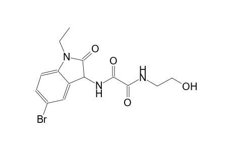 ethanediamide, N~1~-(5-bromo-1-ethyl-2,3-dihydro-2-oxo-1H-indol-3-yl)-N~2~-(2-hydroxyethyl)-