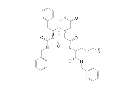 N-[2-[(2R)-[(1S)-(3-BENZYLUREIDO)-2-PHENYLETHYL]-5-OXO-PIPERAZIN-1-YL]-ACETYL]-ORN-NH-BN-HYDROCHLORIDE
