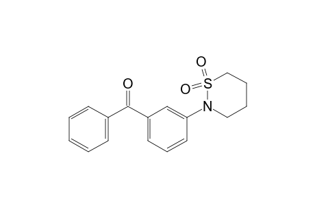 3-(TETRAHYDRO-2H-1,2-THIAZIN-2-YL)BENZOPHENONE, S,S-DIOXIDE
