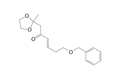 2-Methyl-2-(6-benzyloxy-2-oxo-hex-3-en-1-yl)-1,3-dioxa-cyclopentane