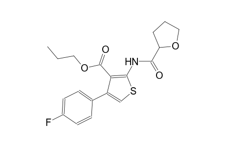 propyl 4-(4-fluorophenyl)-2-[(tetrahydro-2-furanylcarbonyl)amino]-3-thiophenecarboxylate