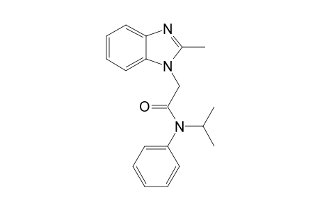 Acetamide, N-isopropyl-2-(2-methylbenzoimidazol-1-yl)-N-phenyl-