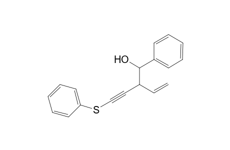 1-Phenylsulfenyl-3-(.alpha.-hydroxy)benzylpent-4-en-1-yne