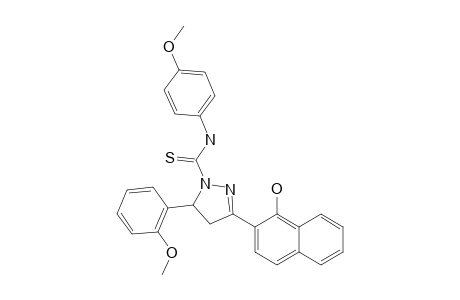 3-(1-HYDROXY-NAPHTHALEN-2-YL)-5-(2-METHOXYPHENYL)-N-(4-METHOXYPHENYL)-PYRAZOLINE-1-CARBOTHIOAMIDE