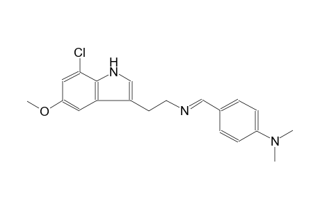 1H-indole-3-ethanamine, 7-chloro-N-[(E)-[4-(dimethylamino)phenyl]methylidene]-5-methoxy-