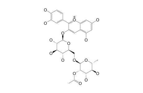 CYANIDIN-3-O-[6''-O-(2'''-O-ACETYL-ALPHA-RHAMNOPYRANOSYL)-BETA-GLUCOPYRANOSIDE]