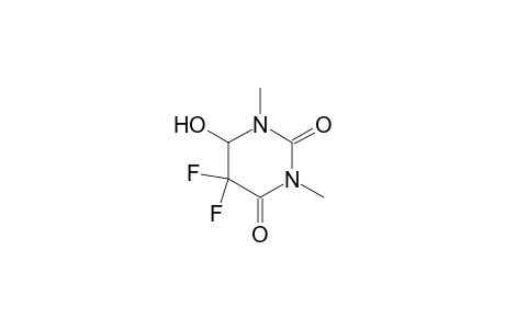 2,4(1H,3H)-Pyrimidinedione, 5,5-difluorodihydro-6-hydroxy-1,3-dimethyl-, (.+-.)-